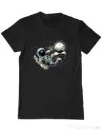 Tricou ADLER barbat Football kick Negru