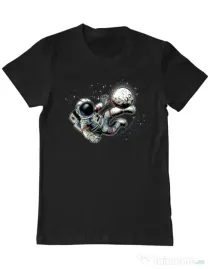 Tricou ADLER barbat Football kick Negru