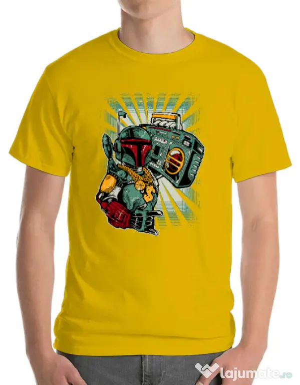 Tricou ADLER barbat Ghetobobaster Galben