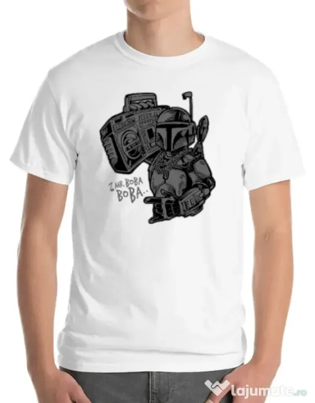 Tricou ADLER barbat Mr Boba Boba Alb