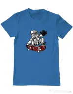 Tricou ADLER barbat Trooper trick Albastru azuriu