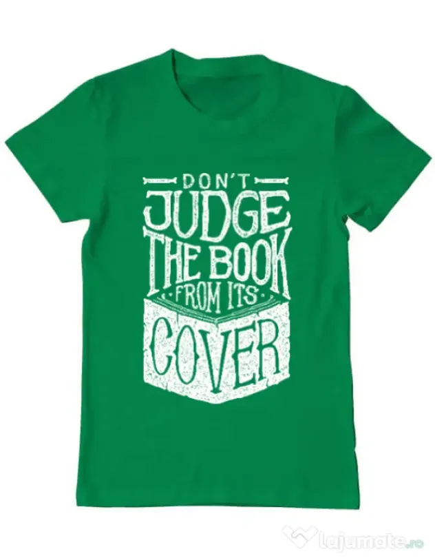 Tricou ADLER barbat Book cover Verde mediu