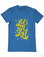 Tricou ADLER barbat Let\'s get lost Albastru azuriu