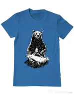Tricou ADLER barbat Bearware Albastru azuriu