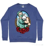 Bluza ADLER barbat Rockabilly Nurse Albastru melanj