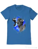 Tricou ADLER barbat Electro tiger Albastru azuriu