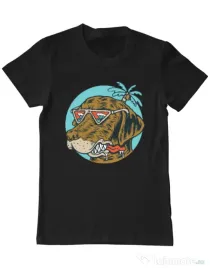 Tricou ADLER barbat Chill dog Negru