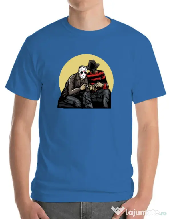 Tricou ADLER barbat Gamers Albastru azuriu