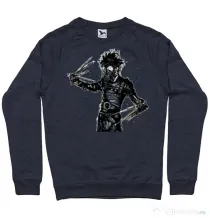 Bluza ADLER barbat Gas mask scissor Denim inchis