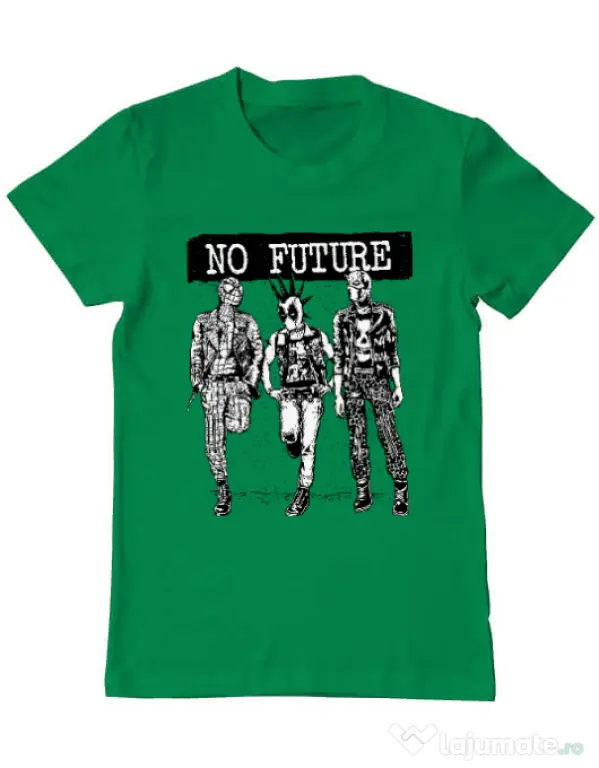 Tricou ADLER barbat No future Verde mediu