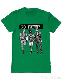 Tricou ADLER barbat No future Verde mediu