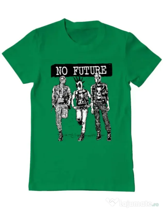 Tricou ADLER barbat No future Verde mediu