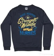Bluza ADLER barbat Strongest women Denim inchis 