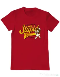 Tricou ADLER barbat Can\'t fix stupid Rosu