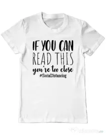 Tricou ADLER barbat Too close Alb