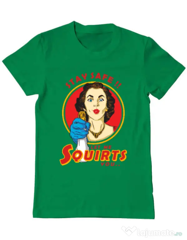 Tricou ADLER barbat Squirts Verde mediu