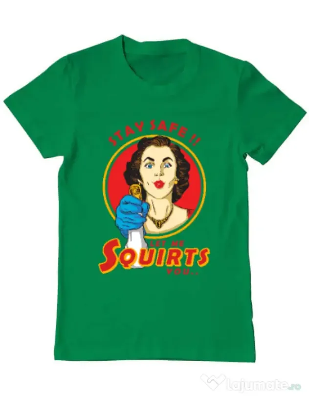 Tricou ADLER barbat Squirts Verde mediu