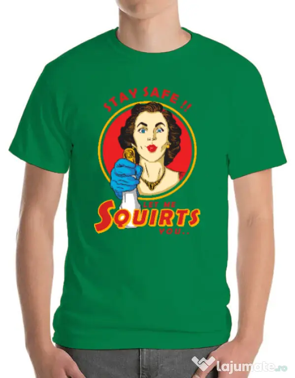 Tricou ADLER barbat Squirts Verde mediu