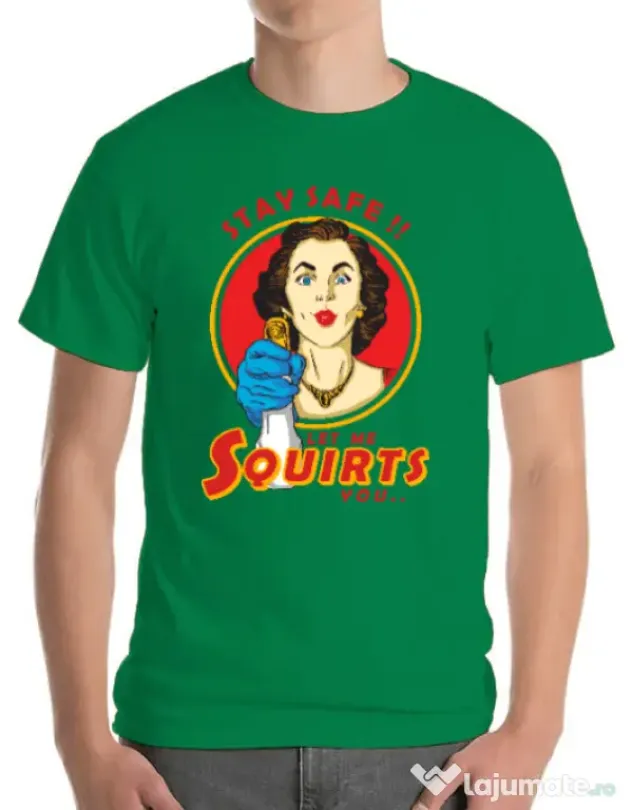 Tricou ADLER barbat Squirts Verde mediu