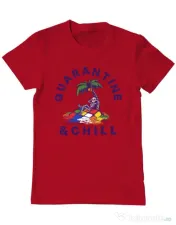 Tricou ADLER barbat Rubik island Rosu