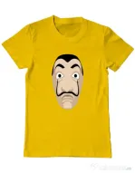 Tricou ADLER barbat Dali mask Galben