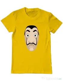 Tricou ADLER barbat Dali mask Galben