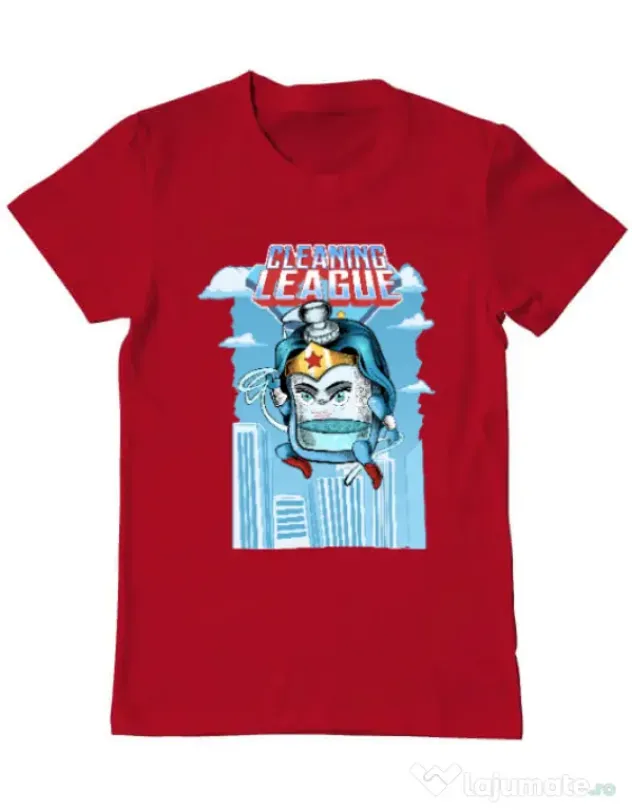 Tricou ADLER barbat Cleaning league gel Rosu