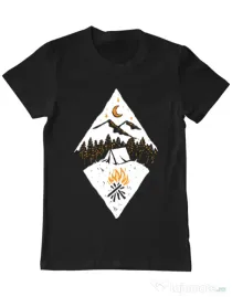 Tricou ADLER barbat Beauty night Negru