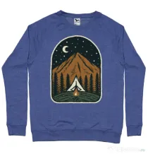 Bluza ADLER barbat Camp mountain night Albastru melanj
