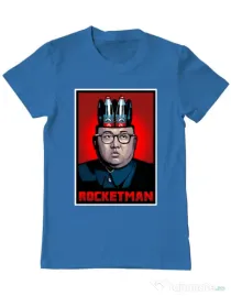 Tricou ADLER barbat Rocketman Albastru azuriu