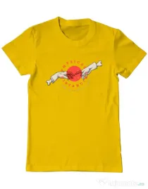 Tricou ADLER barbat Physical distance Galben