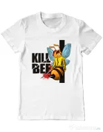 Tricou ADLER barbat Kill bee Alb
