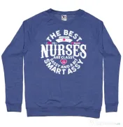 Bluza ADLER barbat Best nurses Albastru melanj 