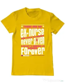 Tricou ADLER barbat Ex nurse Galben