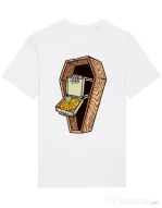 Tricou STANLEY STELLA barbat Horror pizza Alb