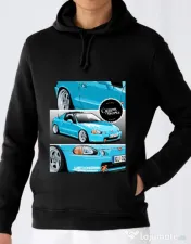 Hoodie barbat cu gluga Del Sol Negru 