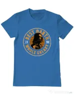 Tricou ADLER barbat Best Darth in the galaxy Albastru azuriu