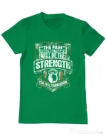 Tricou ADLER barbat The pain you feel Verde mediu