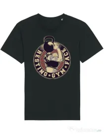 Tricou STANLEY STELLA barbat Resting gym face Negru