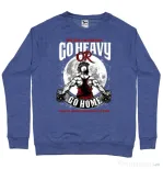 Bluza ADLER barbat Go heavy or go home Albastru melanj