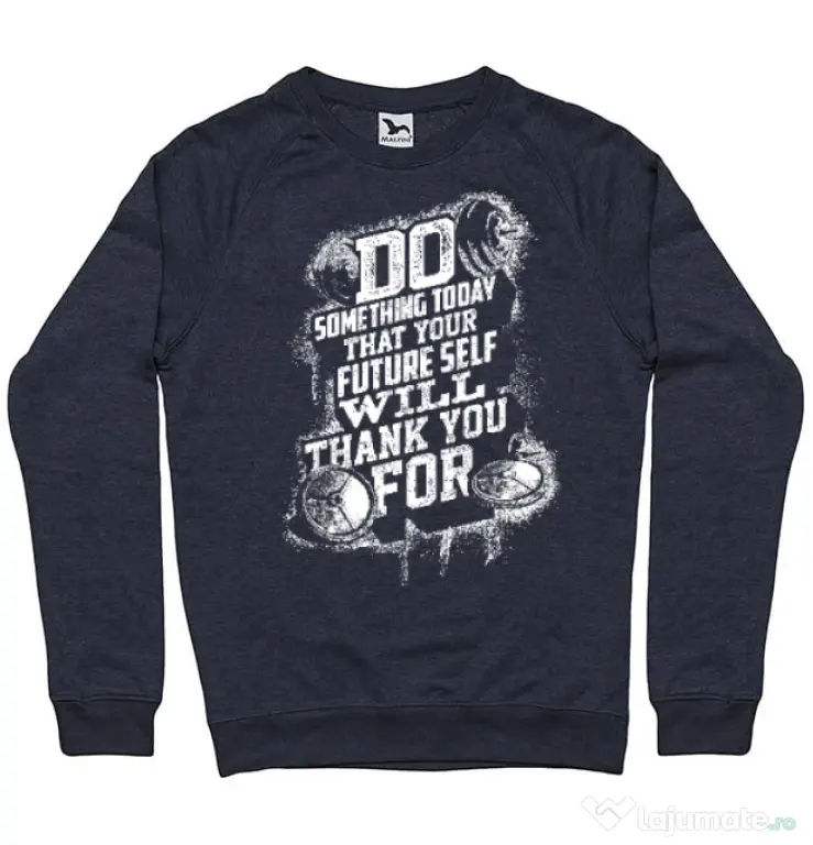Bluza ADLER barbat Do something today Denim inchis
