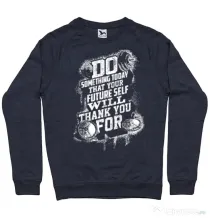 Bluza ADLER barbat Do something today Denim inchis