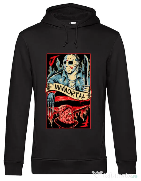 Hoodie barbat cu gluga Immortal Negru