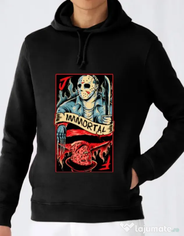 Hoodie barbat cu gluga Immortal Negru