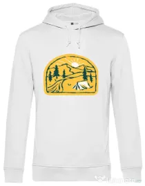 Hoodie barbat cu gluga River camp Alb