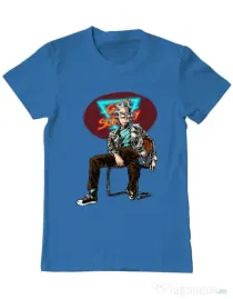 Tricou ADLER barbat Sanchez Albastru azuriu