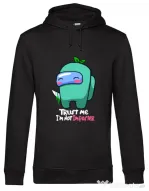 Hoodie barbat cu gluga Trust me Negru