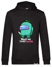 Hoodie barbat cu gluga Trust me Negru