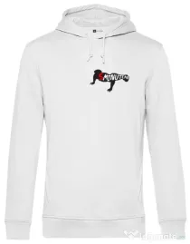 Hoodie barbat cu gluga 5 minute Alb