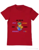 Tricou ADLER barbat Sacoșa profesor Rosu
